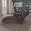 Chaise longue capitonnée en cuir PU avec coussin-771842224