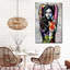 Portrait d'hémisphère féminin, impression sur toile-92495233