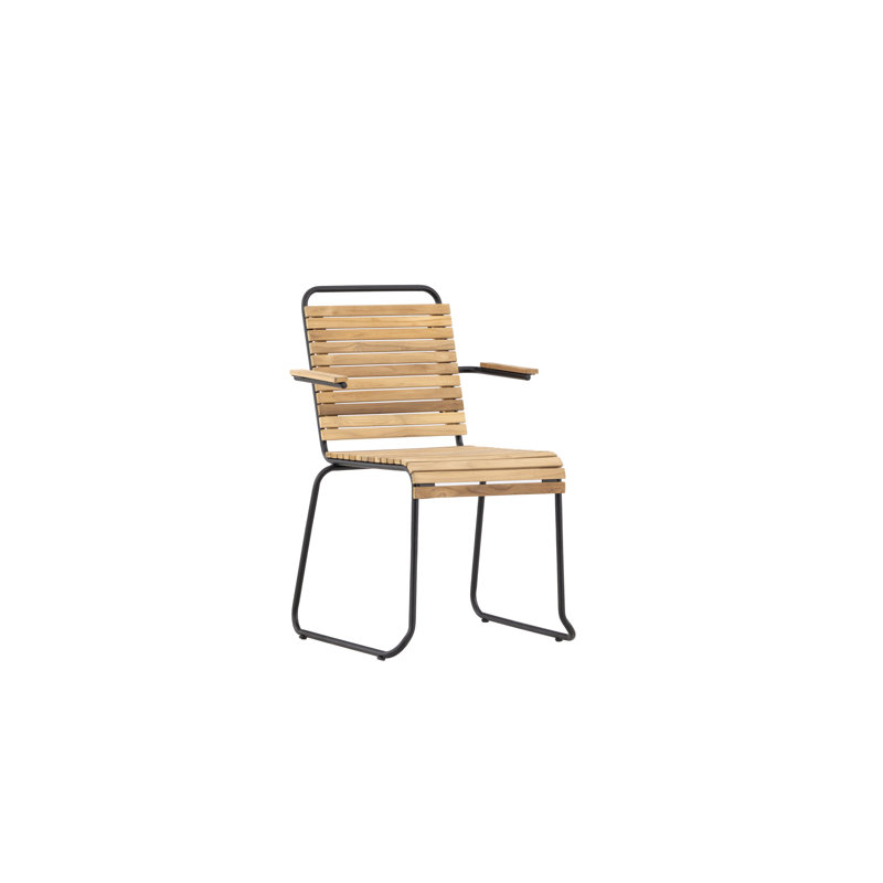 Twila 55cm H Stacking Armchair in Black