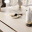 Dressing Table CASHMERE with Mirror and Lighting + high gloss gold