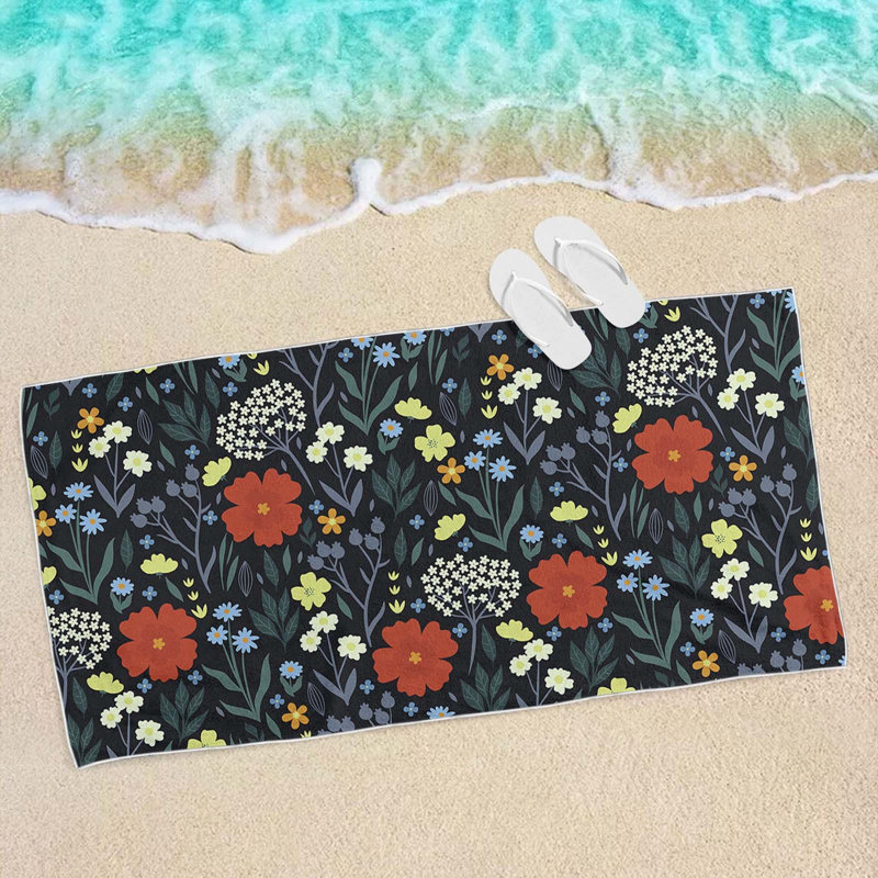 Microfibre serviette de plage super colorée serviette de plage anti-sable serviette polyvalente pour piscine de voyage 30 x 60 pouces