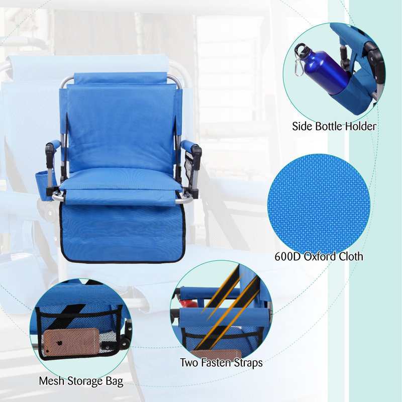Marvin Folding Stadium Seat, Blue