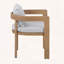 Ensemble de 2 chaises de salle à manger en aluminium avec coussins confortables-697600521