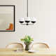 Avoca 3 Light Metal Dimmable Chandelier
