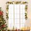 Guirlande de Noël de 6 pieds avec 20 lumières à DEL pour une décoration intérieure et extérieure