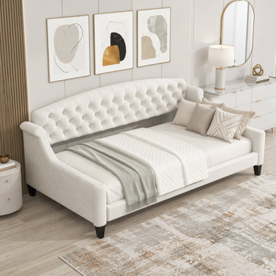 Modern Luxury Tufted Button Daybed