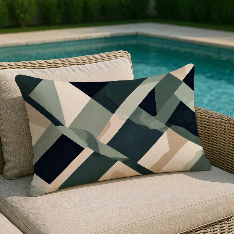 Aurora Reflections Indoor And Outdoor Throw Pillow, Rectangle 14"H x 20"W