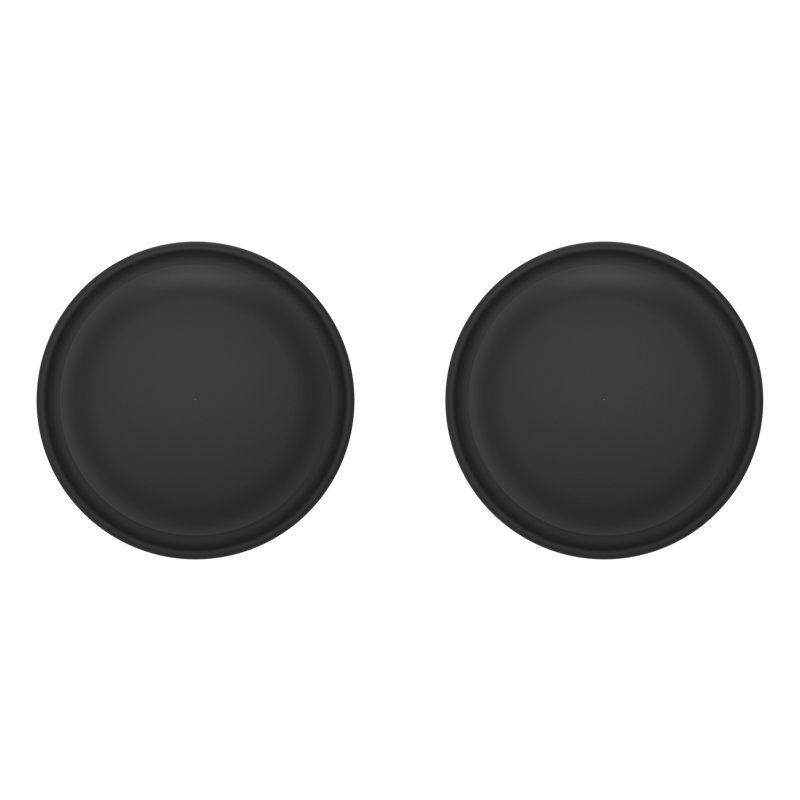 2.09375 Diameter Round, Satin Black