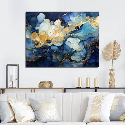 «Celestial Blue and White Sky», impression sur toile