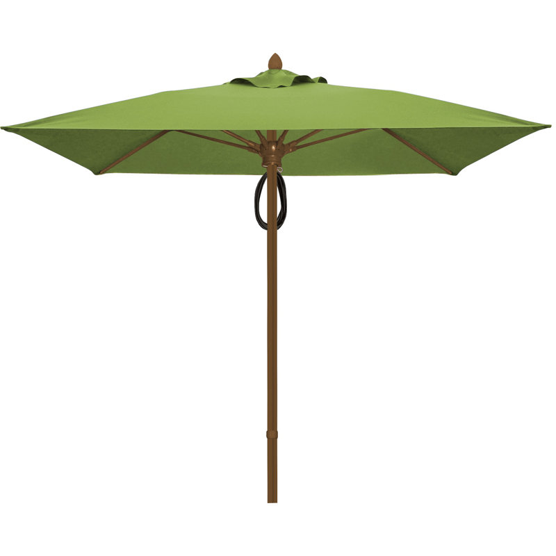Parasol de marché carré 6 pi Prestige, Jaune tournesol, Bronze champagne