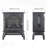 18" 3D  Flame Electric Infrared Quartz Fireplace Stove With Remote Control-1330907083