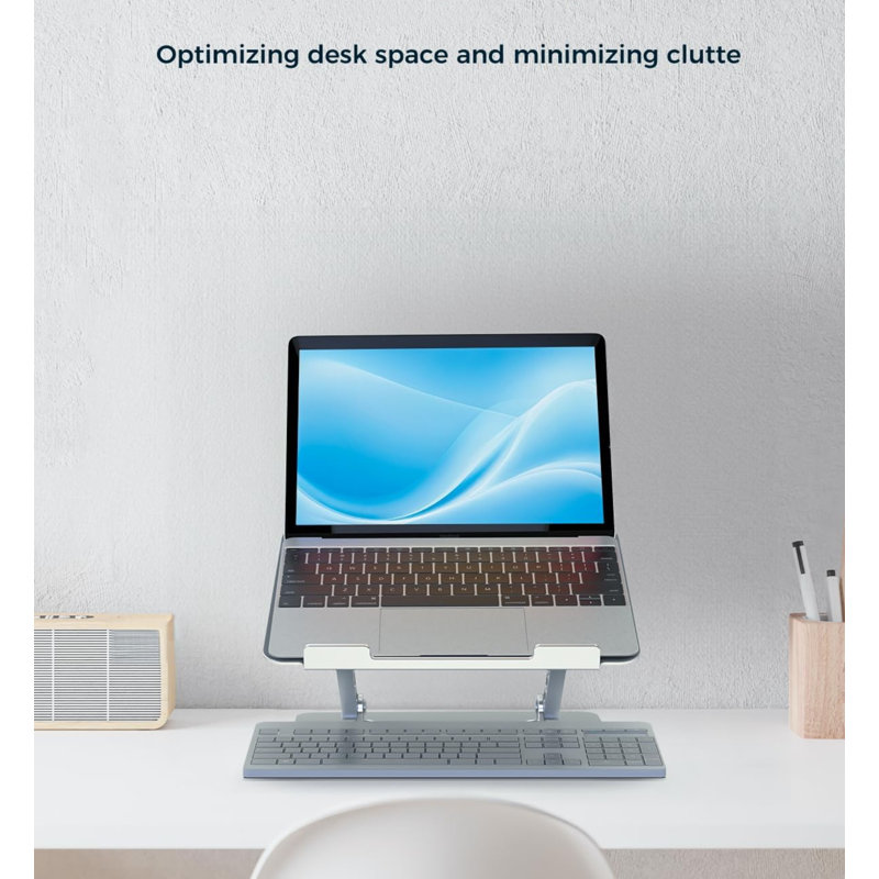 Adjustable Laptop Stand for Desk with 360° Rotating Base