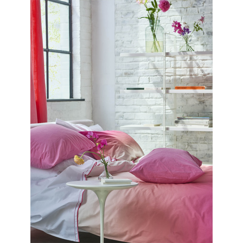 Designers Guild Savoie Fuchsia Pink 200 Thread Count Bedset, Single Bed (135 x 200 cm)