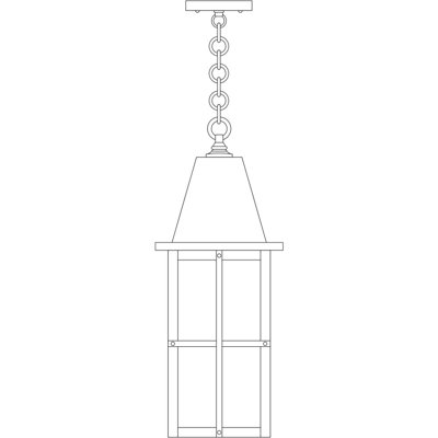 Lanterne suspendue d'extérieur 1 lumière Hartford