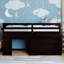 Lit mezzanine simple avec tablette et armoire - Polyvalent et fonctionnel-601725630