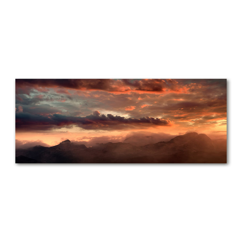 Sunset Mountains - Wrapped Canvas Print