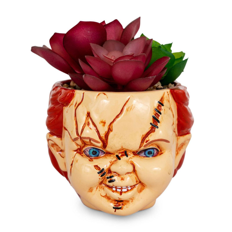 Mini pot à fleurs en céramique 3 pouces Child's Play Chucky