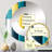 Green And Yellow Stripes Harmony - Half Circle Wall Mirror-101223295