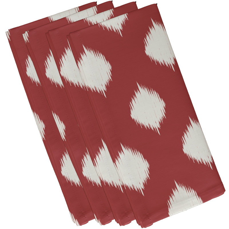 Serviette Forsman, Orange / Blanc, L 18 po x L 18 po