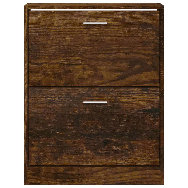 Shoe Cabinet 59x17x81 cm Engineered Wood, Dark Brown