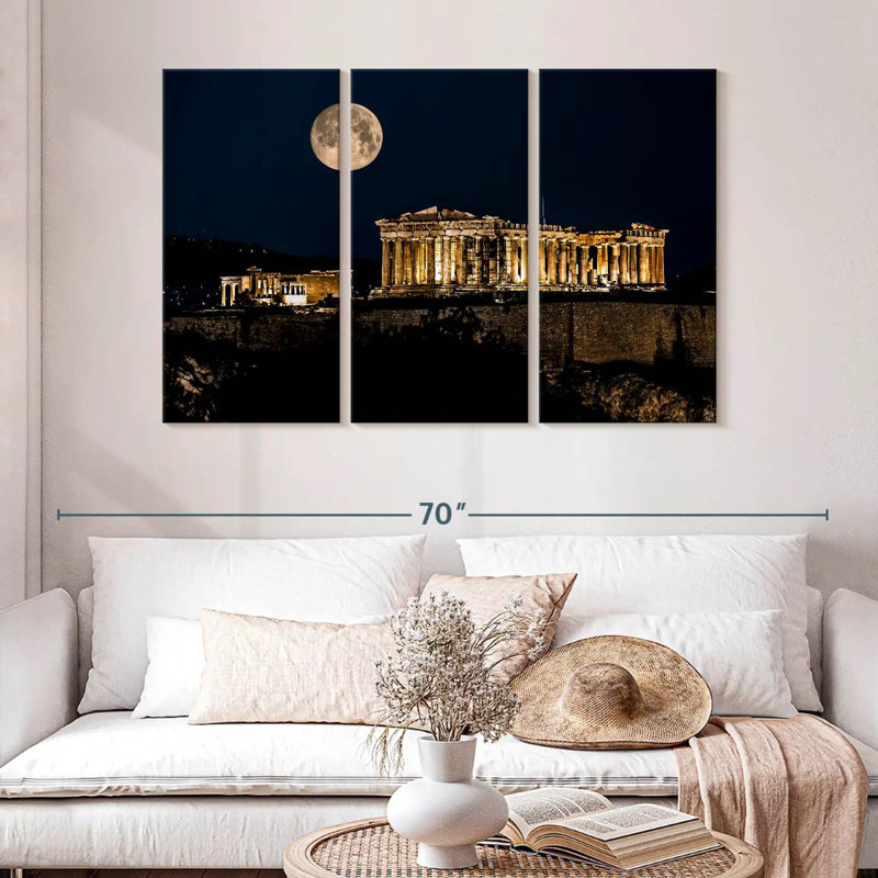 Senne Parthenon, 32" H x 50" W