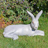 Coronado HARE Lying 24cm Weathered Light Stone Effect