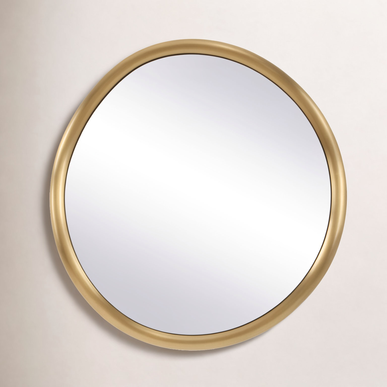 Uttermost Atkinson Modern Brass Round Mirror
