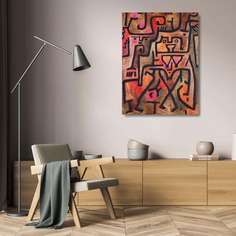 Art sur toile, art par Paul Klee, "Forest Witches", 1938, H 24 po x l 19 po