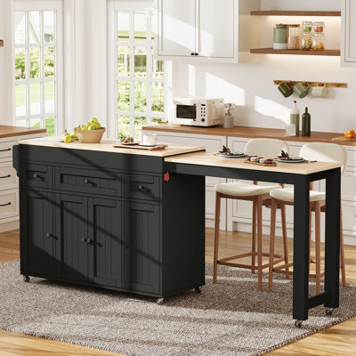 137 cm W Kitchen Island with Top