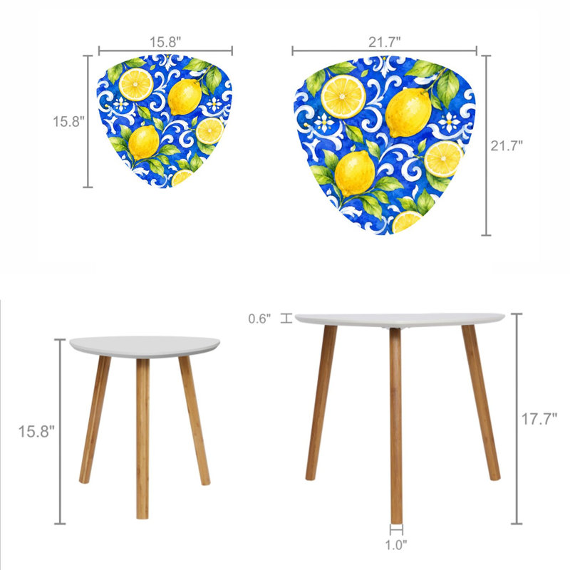 Ensemble de 2 tables basses gigognes Triangle