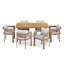 Izaic Patio 7-Piece Modern Aluminum Dining Set-110089489
