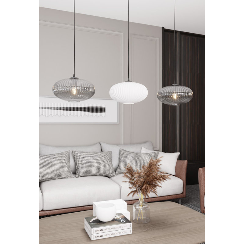 Axentie 3 - Light Matte Black Pendant, Matte Black/Mix