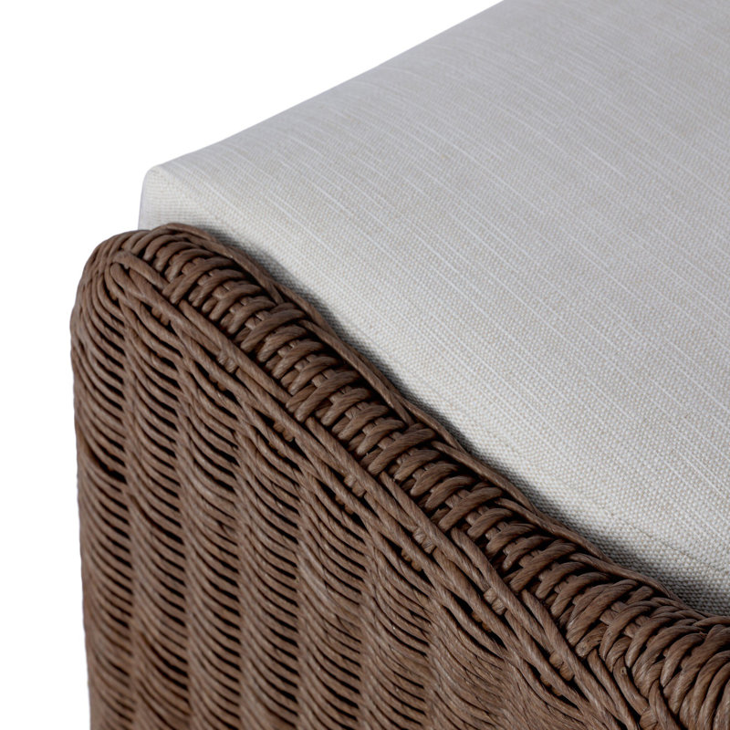 Blaire Outdoor Dining Side Chair, Tanned Weave