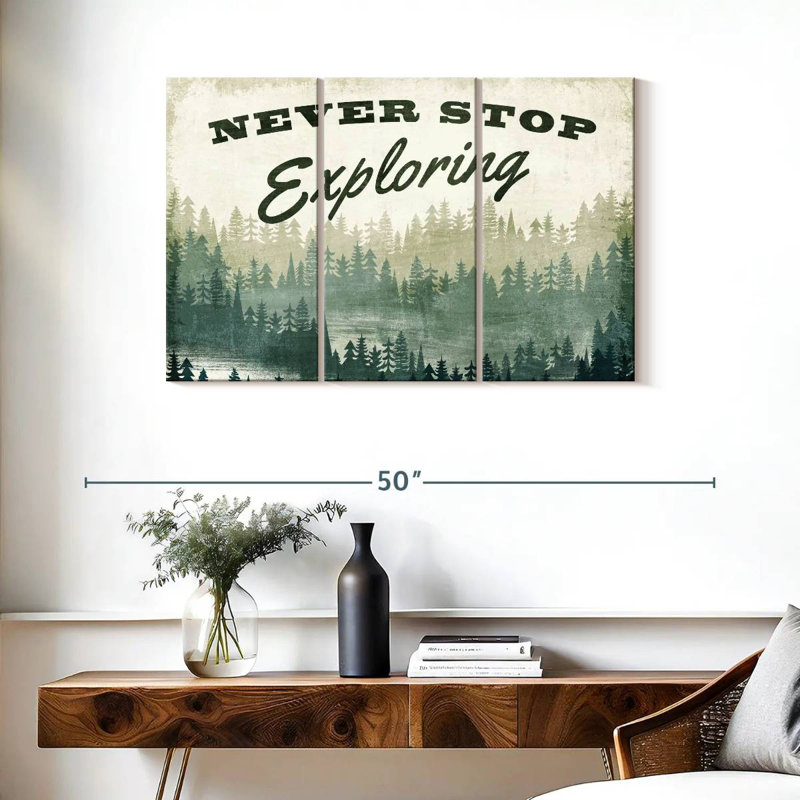 Tergel Never Stop Exploration Greenery, H 24 po x l 38 po