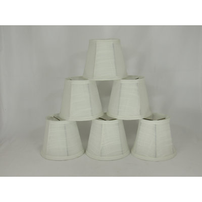 5'' H Cotton Empire Candelabra Shade