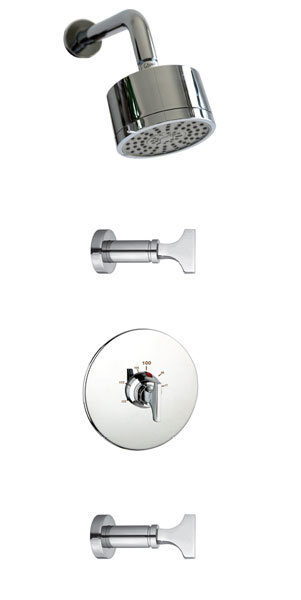Spring Complete Shower System, Polished Nickel