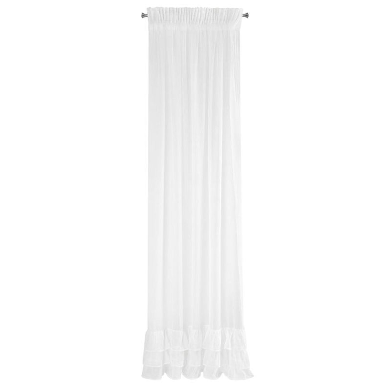 Swanscombe Raja Slot Top Room Darkening Curtains, White