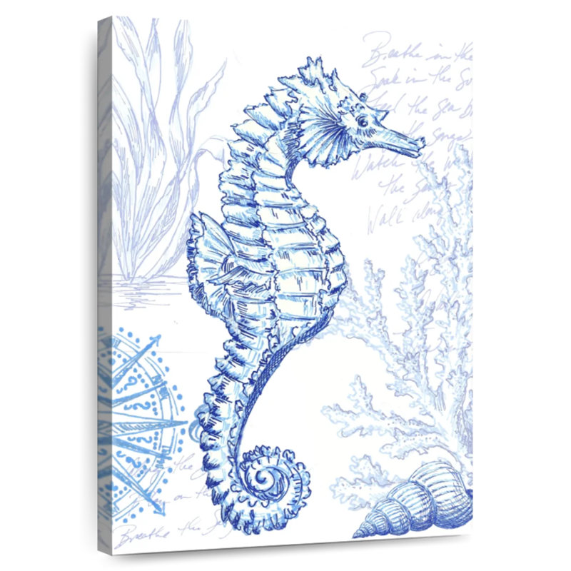 Carnet de croquis côtier Seahorse, H 24 po x l 16 po