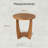 Cabrero Farmhouse Rustic Round End Table with Shelf-1613687830-1613687829