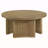 Dreydon Distressed Light Brown Round Coffee Table