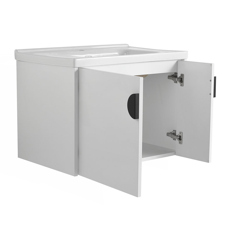 Bathroom Vanity With Ceramic Sink, White