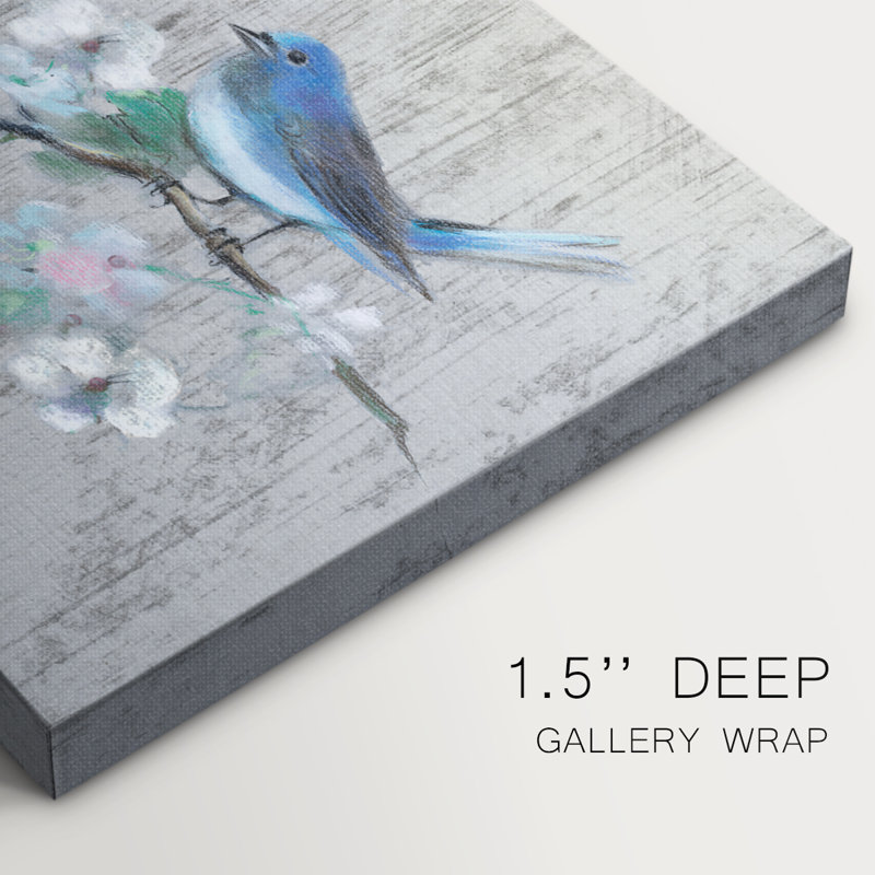 Chanson du printemps II - Cavas enveloppés de galerie, H 12 po x l 18 po
