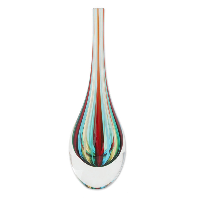 Vase de plancher en verre Aneesaa