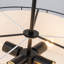 Luminaire suspendu tambour 4 lumières de style campagne moderne avec diffuseur en acrylique
