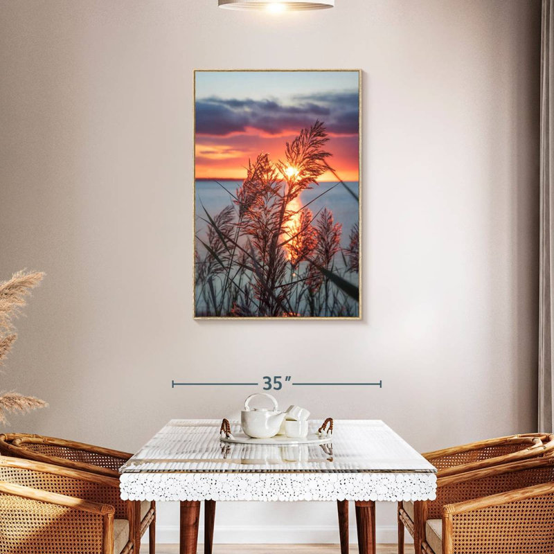 Exhilarated Potential, Floating Frame Natural Wood, 29" x 43"