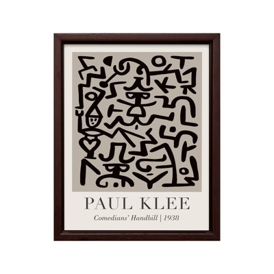 Paul Klee - Handbill des comédiens