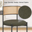 Ambri Rattan Back Fabric Upholstered Side Chair-989367021-1005361796
