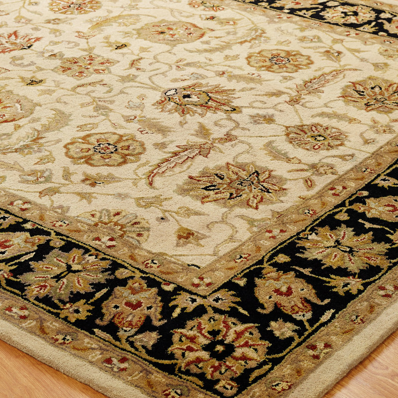 Hand Tufted Wool Oriental Indoor Rug, Rectangle 5' x 8'