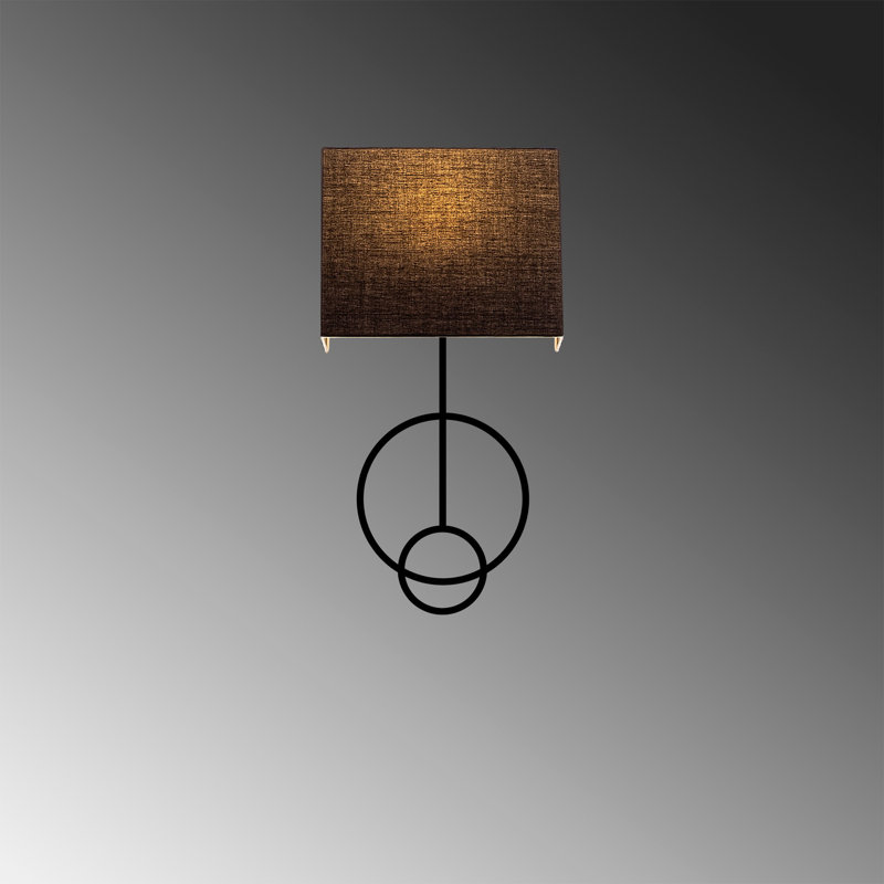 Flush Mounted Sconce, Black, Rectangle