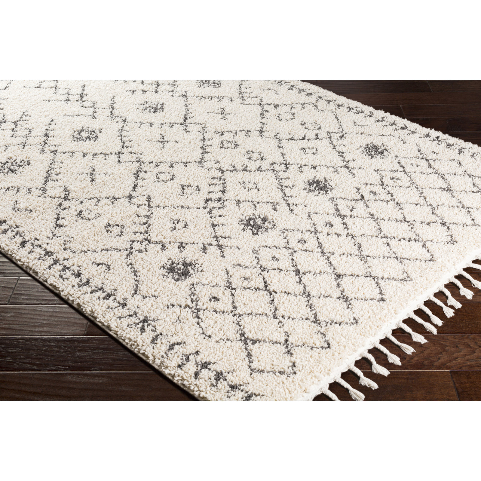 Mossy Charcoal/Beige Rug, Rectangle 2' x 3'